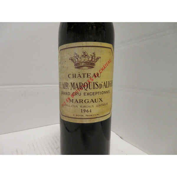 Château  Bel Air Marquis D'aligre 1964
