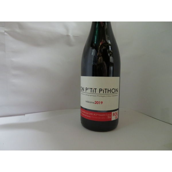 Domaine  Olivier Pithon Mon P'tit Pithon Cotes Catalanes Rouge 2019