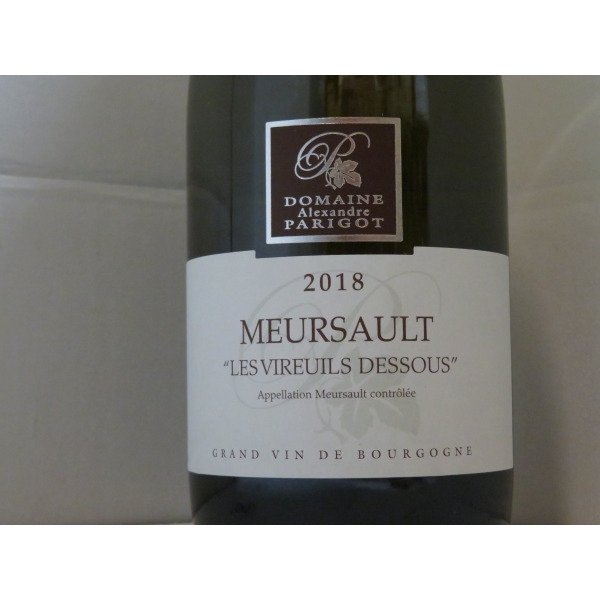 Domaine  Parigot Meursault Les Vireuils Dessous 2018