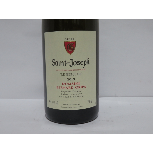 Domaine  Gripa Saint-Joseph  Le Berceau Blanc 2019