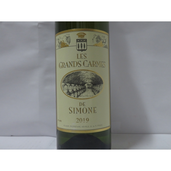 Château  Simone Les Grands Carmes De Simone Blanc 2019