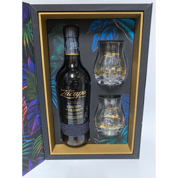 Zacapa  Edicion Negra Coffret Floral 2 Verres