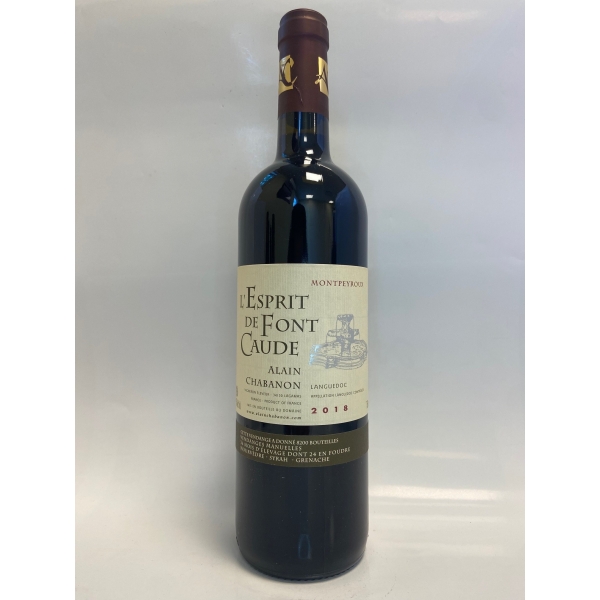 Domaine  Alain Chabanon L'esprit De Font Caude 2018