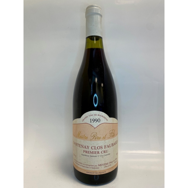 Domaine  Mestre Santenay Clos Faubard Premier Cru Rouge 1990