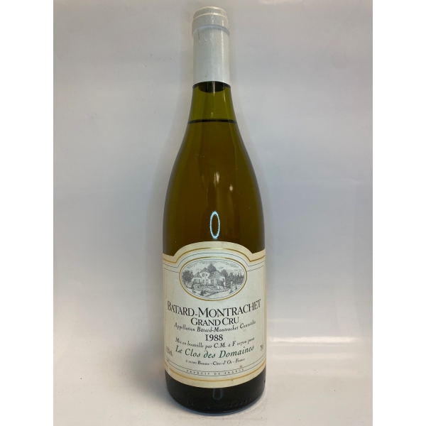 le Clos Des Domaines Batard-Montrachet Grand Cru 1988