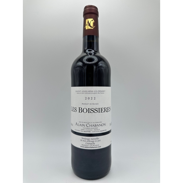Domaine  Alain Chabanon Les Boissieres 2022