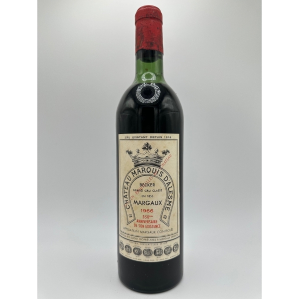 Château  Marquis D'alesme Becker 1966