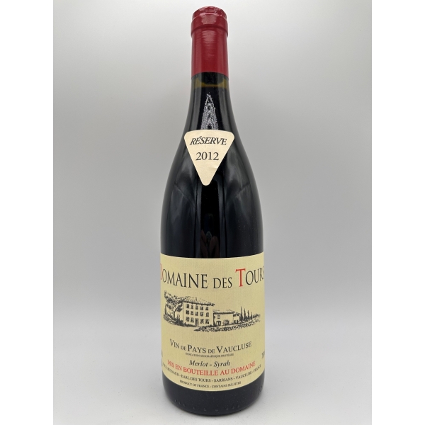 Domaine des Tours Reserve Merlot - Syrah 2012