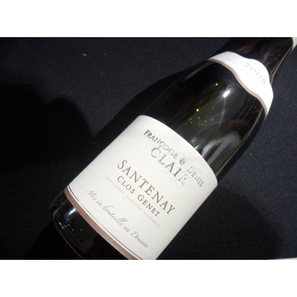Domaine  Clair Francoise & Denis Santenay Clos Genet 2008