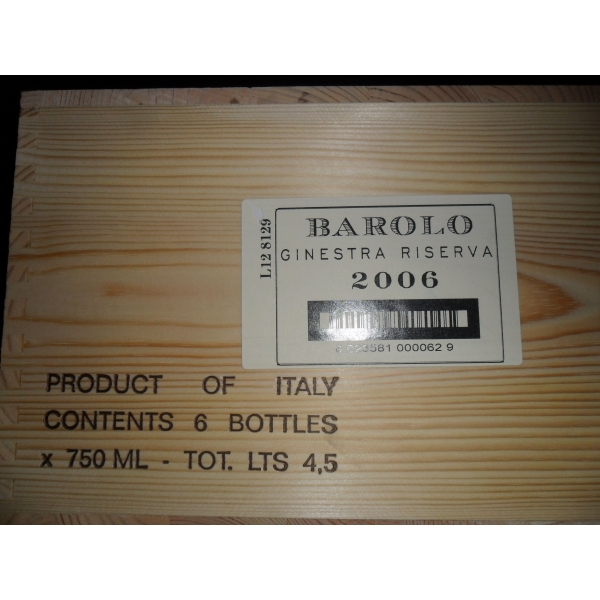 Domaine  Paolo Conterno Barolo Ginestra Riserva 2006