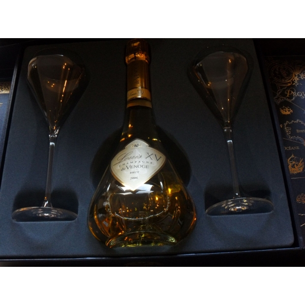 Domaine de Venoge Louix Xv (Coffret +2 Flutes) 2006