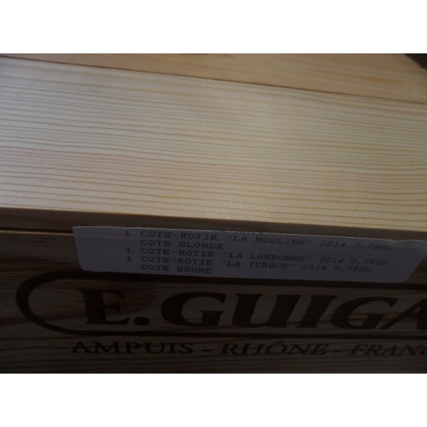 Domaine  Guigal Cote Roti Trilogie 1T/1M/1L (Caisse Bois 3Blles) 2014