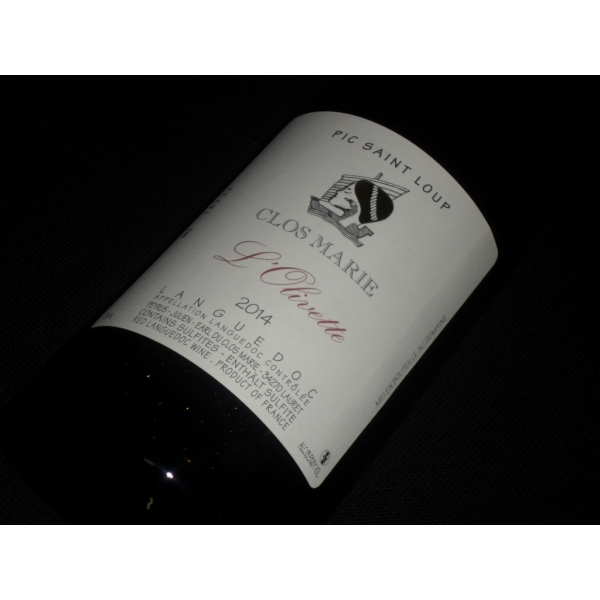 Clos  Marie Rouge L'olivette 2014