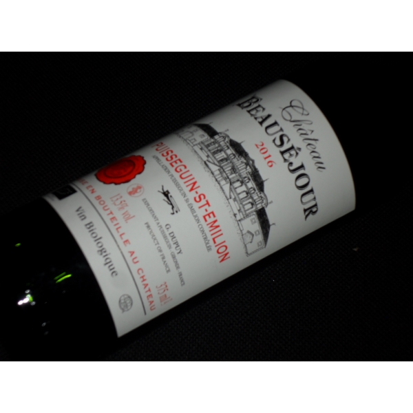 Château  Beausejour Puisseguin Saint Emilion 2016