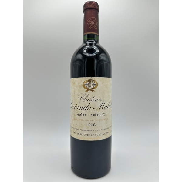 Château  Sociando-Mallet Haut-Medoc 1998