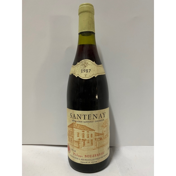 Domaine  Philippe Bouzereau Santenay 1987