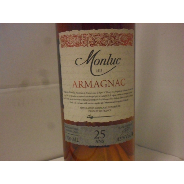 Monluc Armagnac 25 Ans