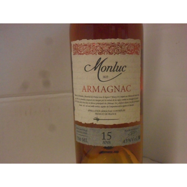Monluc Armagnac 15 Ans