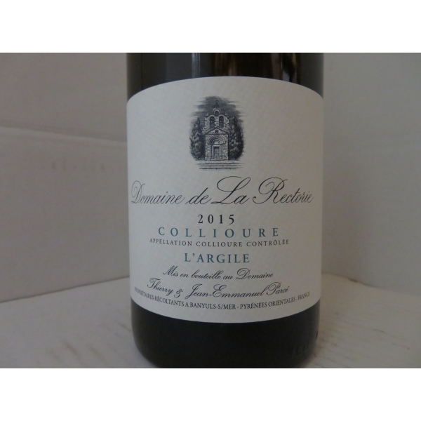 Domaine la Rectorie L'argile 2015