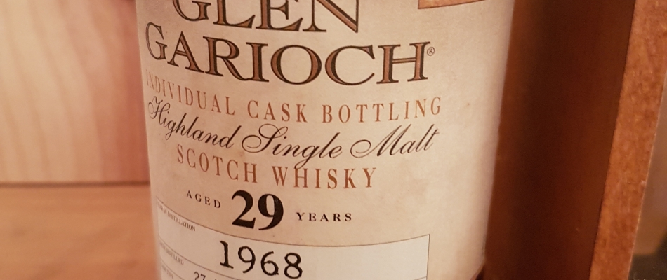 Très rare Whisky Glen Garioch-29 year old-1968