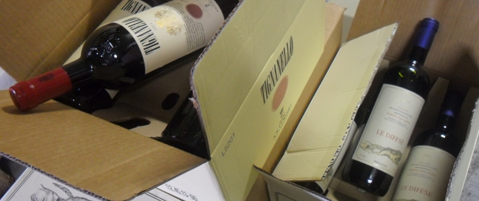 Elles viennent d'arriver.....Tignanello 2013 -  Sassicaia Le Difese 2014